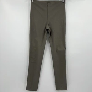Lauren Vidal Taupe Dress Pants Slim Leg Zip Up Pants Women's Size T1 Small - Picture 1 of 8