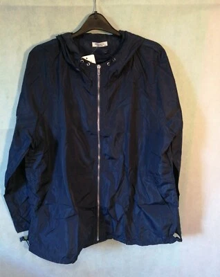MEANEOR NAVY Mujer Chaqueta con Capucha Fina Manga Larga Impermeable Informal Prendas de Exterior XXL  Foto 1 de 4