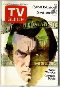 Jan 1972   David Jansen - Olympics TV GUIDE MAGAZINE No Mailing Label - Picture 1 of 1