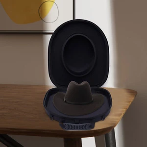 Travel Carry-on Case Hat Storage Box for Baseball/Fedora/Bowler/Trilby Hat - Picture 1 of 12