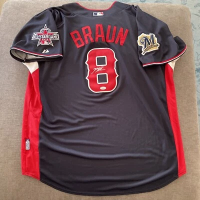 BREWERS Ryan Braun signed 2010 All-Star jersey JSA COA AUTO Autographed Milwauke - Image 1 of 4
