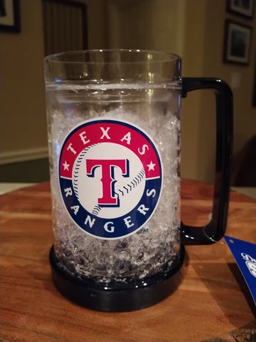 TEXAS RANGERS FREEZER MUG MLB COLD BEER DRINK FROZEN 12 OZ COREY SEAGER GIFT Cover