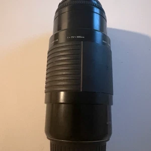 SIGMA ZOOM AF-λ 75-300mm 4.5-5.6 Lens MULTI-COATED CANON Made in JAPAN - Picture 1 of 5