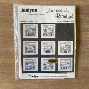 America the Beautiful Virginia Vintage Counted Cross Stitch Kit by Janlynn - Picture 1 of 4