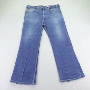 Vintage Levis Jeans Mens 40x30 Blue Denim 517 Boot Cut Faded Orange Tab 90s ^ - Picture 1 of 20