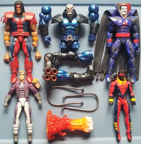 Marvel Legends Apocalypse BAF Complete Mister Sinister Cannonball 3 Pack X Force Cover