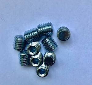 Grani Punta Piana M14x16 mm DIN 913 grano viti senza testa piatta ZINCATI - Foto 1 di 6