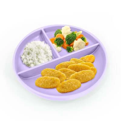 Placa de succión redonda de silicona-verde Foto 1 de 4