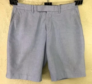 Polo Ralph Lauren Oxford Shorts Himmelblau Doppelverschluss Größe 34 Baumwolle - Bild 1 von 5