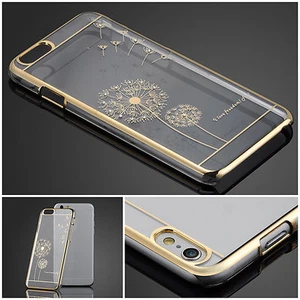 Funda trasera delgada delgada transparente con diamantes transparentes para iPhone SE 1a generación - Imagen 1 de 21