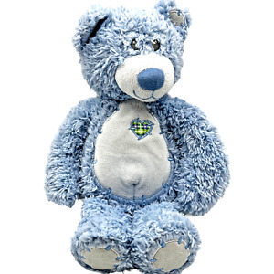 First & Main Tender Teddy Bear 12” Baby Blue Soft Plush Lovey Patchwork 2415
