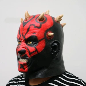 Casco terrore Halloween Jedi Cavaliere Darth Maul Maschera Luce Spada Star Wars - Foto 1 di 4