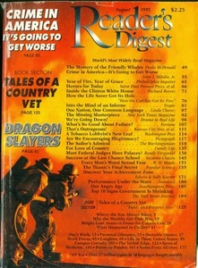 1995 Reader's Digest Magazine: Crime in America/Country Vet/Dragon Slayers - Picture 1 of 1