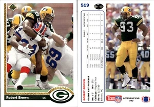 1991 Upper Deck Football High Series Robert Brown #519 Green Bay Packers - Picture 1 of 1