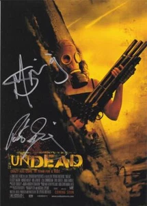 UNDEAD Michael & Peter Spierig SIGNED Autograph 5x7 Postcard - Picture 1 of 1