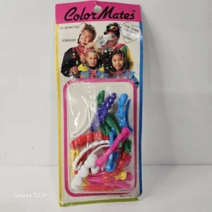 Kids Barrettes! (1980's)Color Mates!  Pack of 20! Unique old Items! Vintage NICE - Picture 1 of 5
