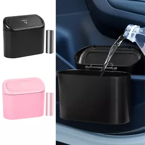 Multipurpose Car Trash Can With Lid Leak-proof Car Trash Can With 15 Trash Bags - Picture 1 of 7