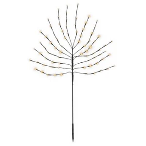 Lichterbaum Deko-Baum Leuchtbaum 80 LED warm-weiß 110 cm hoch Batterien Timer - Bild 1 von 7