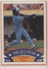 1988 Score Wax Box Bottom All-Star Box Bottoms George Bell #6