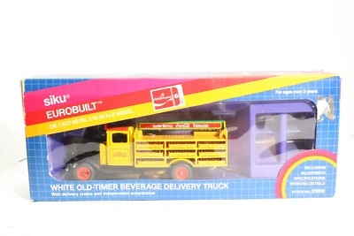 Siku 2860 White Old Timer Coca-Cola Beverage Delivery Truck 1:55 Scale Model - Image 1 of 4