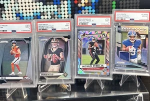 2024 PSA Rookie Lot x4, Spencer Rattler Silver V, Malik Nabers BO NIX M.Penix Jr - Picture 1 of 5
