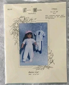 Fancy Frocks Doll Pattern Batter Up! -for 18" to 20" Dolls 1995 Susan Payne USA - Picture 1 of 2