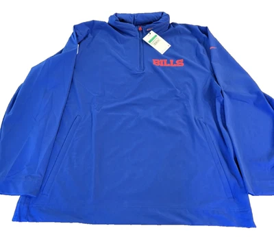 NUEVO CON ETIQUETAS Nike Buffalo Bills Sideline Coach L/S Sudadera con Capucha Cremallera Cuarto Chaqueta Royal XL Foto 1 de 4