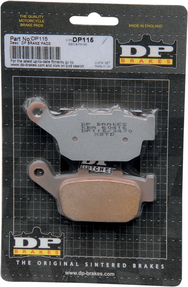 DP BRAKES Standard Brake Pads DP115 - Image 1 of 1
