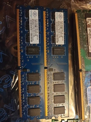 RAM Mixed Lot of 13 DIMM Desktop PC2 Memory Sticks DDR2 - Image 1 of 4