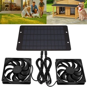12V Solar Abführung Ventilator Belüftung Lüfter for Geflügel Haus / Gewächshaus - Bild 1 von 11