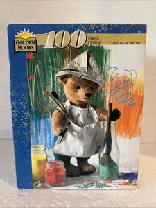  Golden Books Sealed 100 Piece Puzzle Teddy Bear Artist - Picture 1 of 3