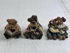 Boyds Bears 3-teiliges Set Liebe Freundschaft Wilson Bailey Edie Geri Heart's Desire LTD E - Bild 1 von 11