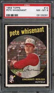 BB - 1959 Topps - #14 - Pete Whisenant - PSA 8 - NM-MT