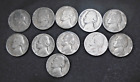 Eleven (11) WWII Coins U.S. Silver Nickels - 1940's Dated D, P, S