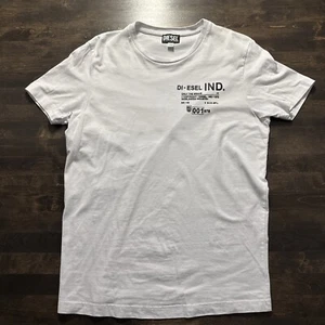 Diesel T N21 Logo White T-Shirt Graphic Logo Mens Size Large/ Medium - Picture 1 of 8