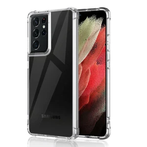 Coque transparente pour Samsung Galaxy S23 S22 S21 S20 FE Note 20 Ultra S10 S8 S9 Cover - Photo 1 sur 13