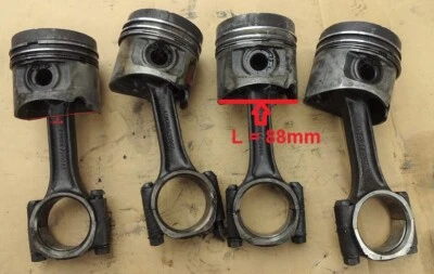 CARRETILLA ELEVADORA ISUZU CAMPO ENG C223-T TURBO 2,2L, OHV, 8V 1 JUEGO DE PISTONES CON VARILLAS Foto 1 de 4