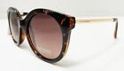 NWT LUCKY BRAND CAYUCOS Brown Tortoise Oversized Authentic Sunglasses /958/ NEW