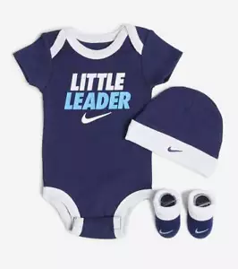 Abito 3 pezzi Nike bambino, 0-6 mesi, stivaletti blu, Leader B20 MPA - Foto 1 di 5
