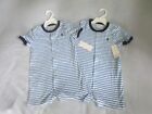 ralph lauren blue and white striped one piece set of two new with tags 24 months