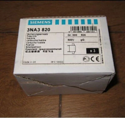 One Siemens 3NA3820 Fuse New In Box Fast Shipping - Image 1 of 2