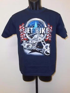 NEW AMERICAN CHOPPER JET BIKE graphic tee YOUTH MEDIUM M 10-12 T-SHIRT - Picture 1 of 6