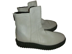 NWD Marc O'Polo Women's Boots Gray Leather Platform sz 40 US 9 - Picture 1 of 7