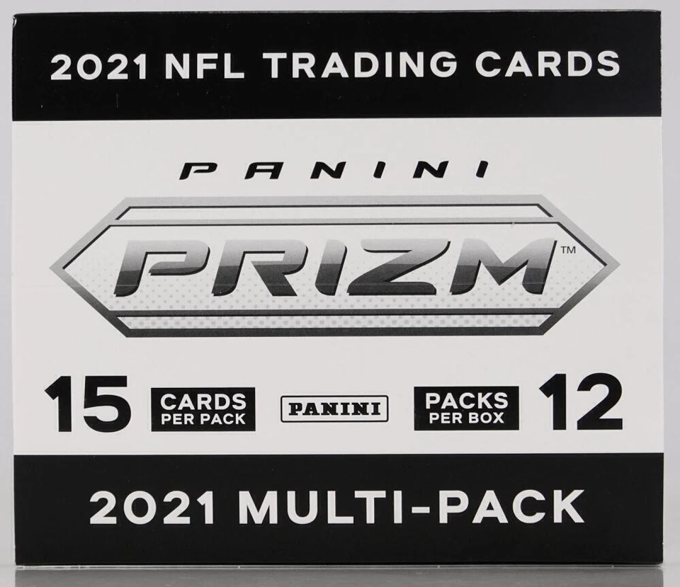 Panini Prizm 2021 NFL Trading Cards Multi-Pack Box - 180 Cards