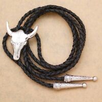 Details about   New U Shape Head Bull Bolo Tie Pendant Necklace Metal For Women Leather Jewelry
