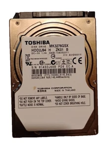 Toshiba 320GB 2.5" SATA Laptop Hard Drive MK3276GSX – Tested – 5400RPM - Picture 1 of 2