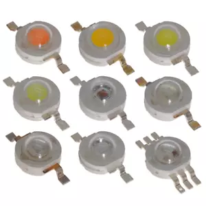 3W High Power LED Chip 700mA Grow RGB Warm Kalt Weiss Full Spectrum 1-20 Stück - Bild 1 von 14
