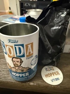 Hopper Stranger Things Funko Soda Figura da Collezione (Comune) - Foto 1 di 1
