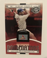 2001 Donruss Class Of 2001 Dominators #DM-4 ALBERT PUJOLS Rookie RC Cardinals