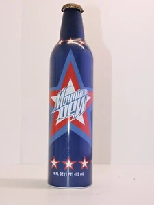 MOUNTAIN DEW STARS ALUMNUM SODA FLASCHENFLASCHEN LEER 2008 - Bild 1 von 3